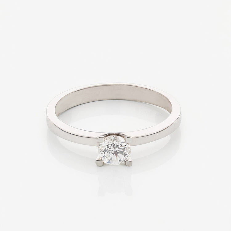 Каблучка з діамантом Round 0,3 ct
