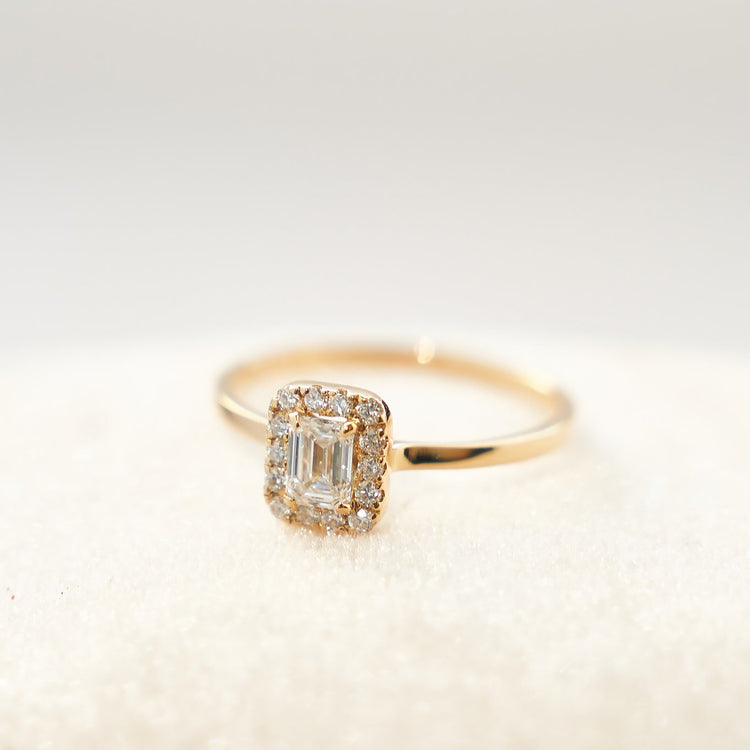 Каблучка з діамантом Emerald 0,3 ct