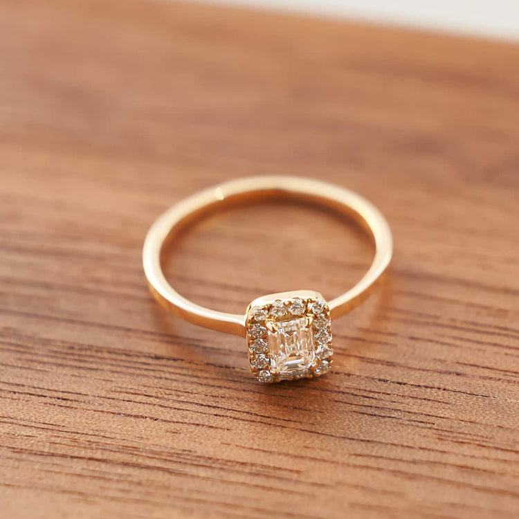 Каблучка з діамантом Emerald 0,3 ct