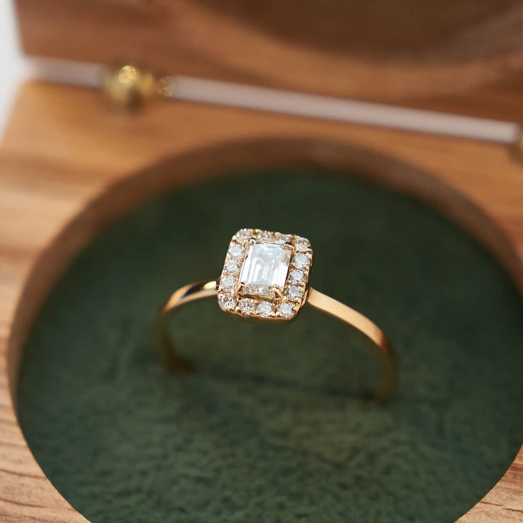 Каблучка з діамантом Emerald 0,3 ct