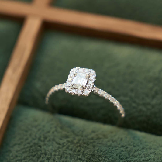 Каблучка з діамантом Emerald 0,3 ct