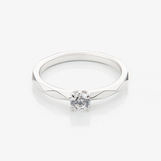 Каблучка з діамантом Round 0,2 ct