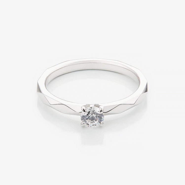 Каблучка з діамантом Round 0,2 ct