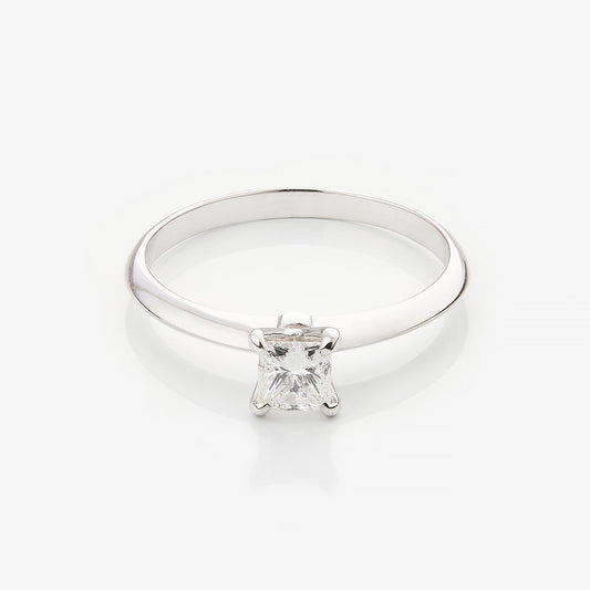 Каблучка з діамантом Princess 0,3 ct