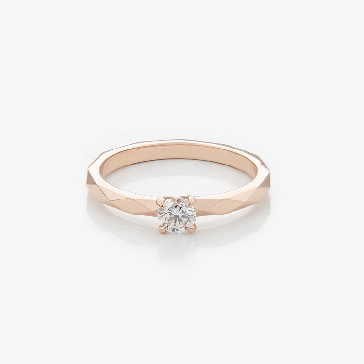 Каблучка з діамантом Round 0,2 ct