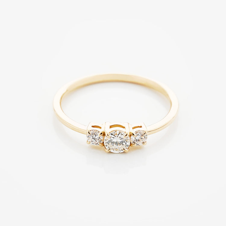 Каблучка з діамантом Round 0,2 ct