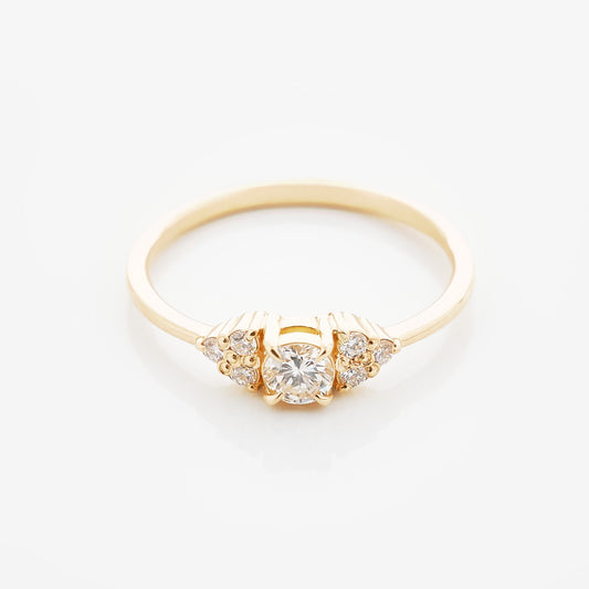 Каблучка з діамантом Round 0,2 ct