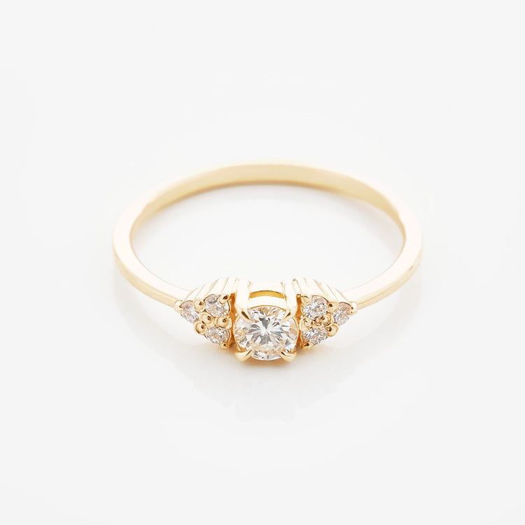 Каблучка з діамантом Round 0,2 ct