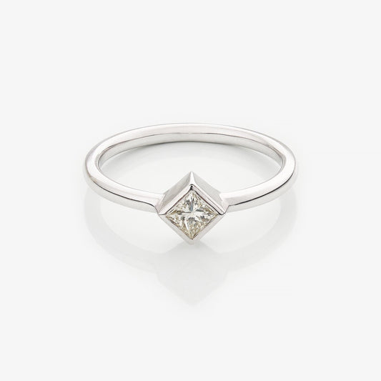 Каблучка з діамантом Princess 0,2 ct