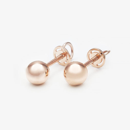 Золоті сережки пусети