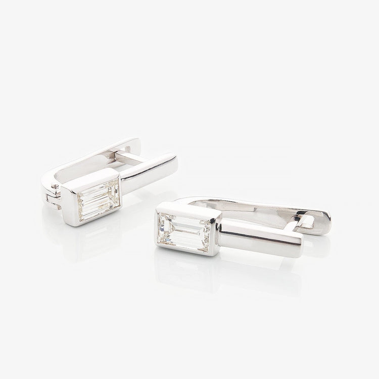 Сережки з діамантами Baguette по 0,3 ct