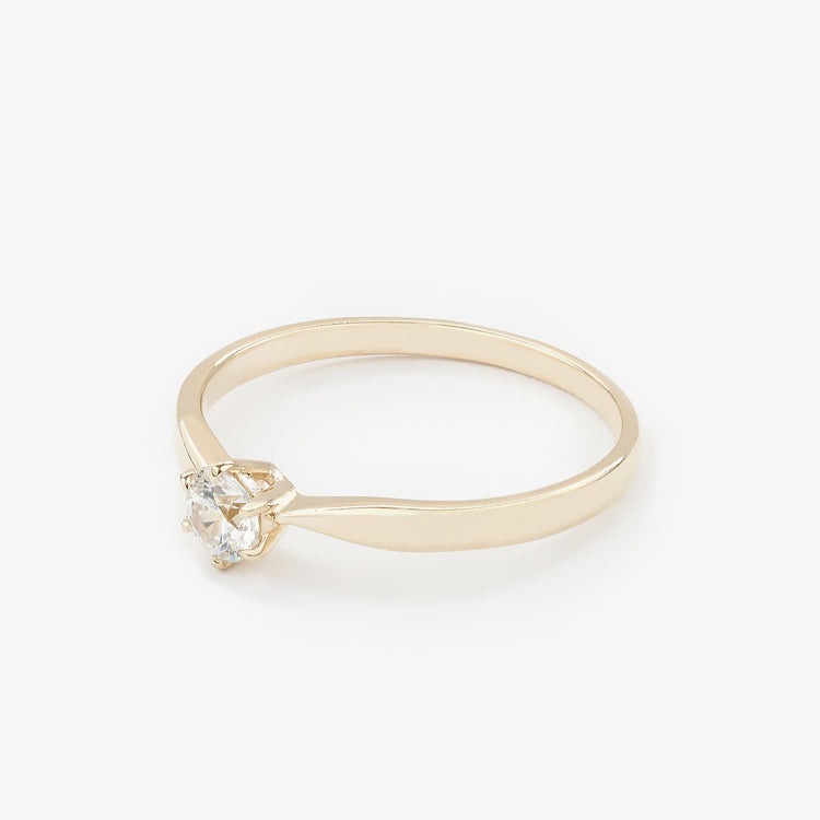 Каблучка з діамантом Round 0,3 ct