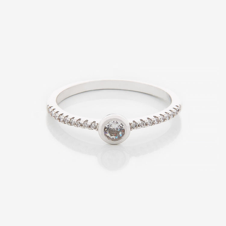 Каблучка з діамантом Round 0,2 ct