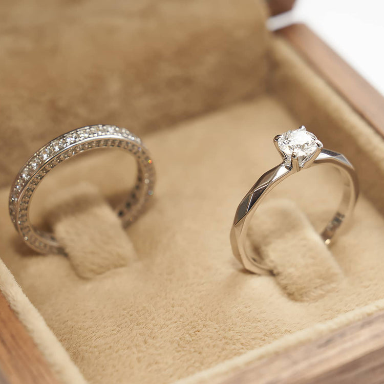Каблучка з діамантом Round 0,5 ct