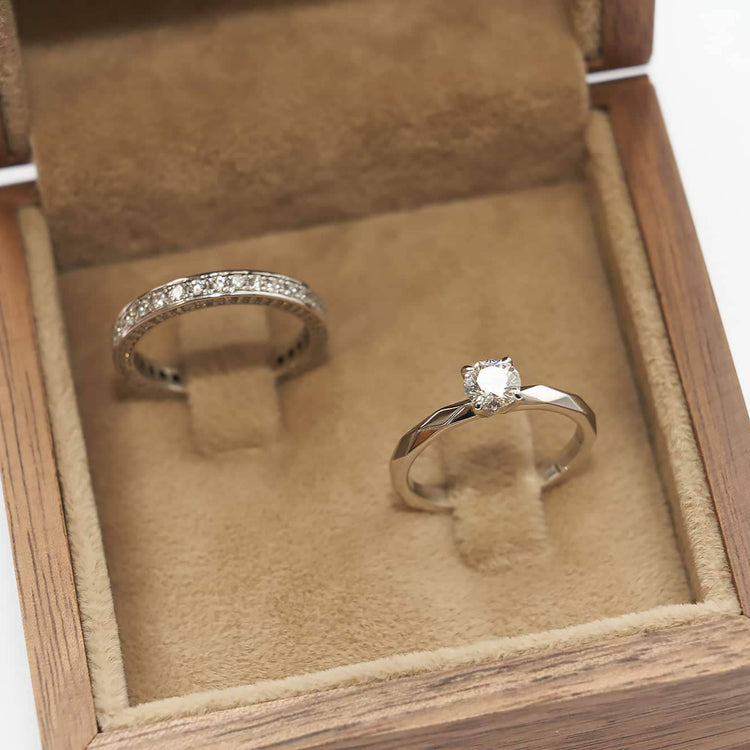 Каблучка з діамантом Round 0,5 ct