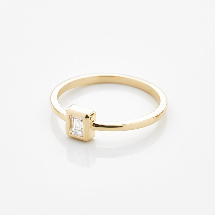 Каблучка з діамантом Emerald 0,2 ct