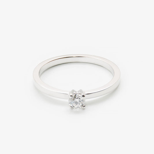 Каблучка з діамантом Round 0,2 ct