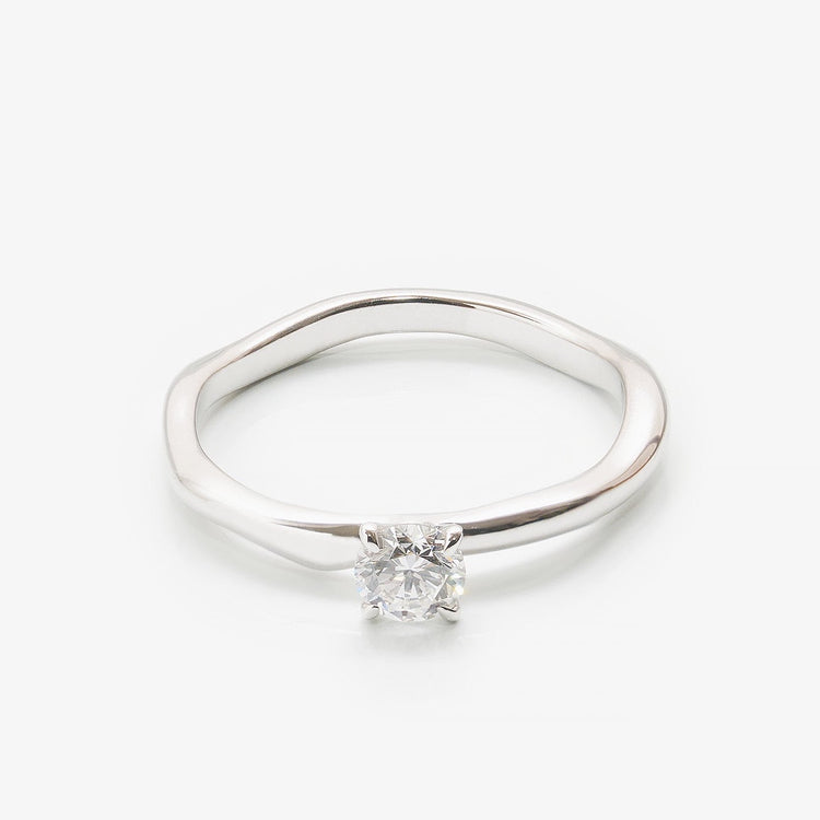 Каблучка з діамантом Round 0,3 ct