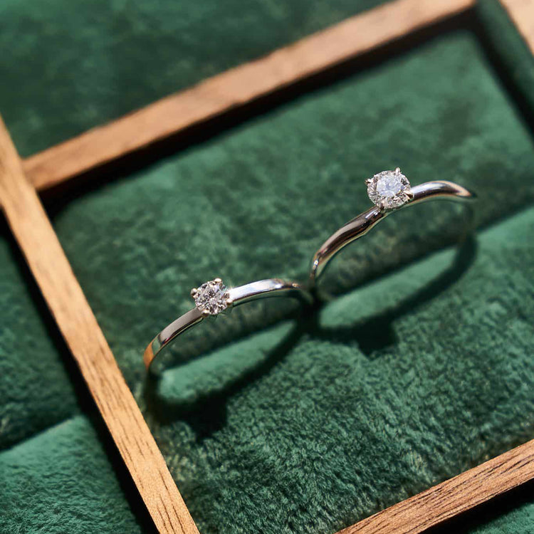 Каблучка з діамантом Round 0,2 ct