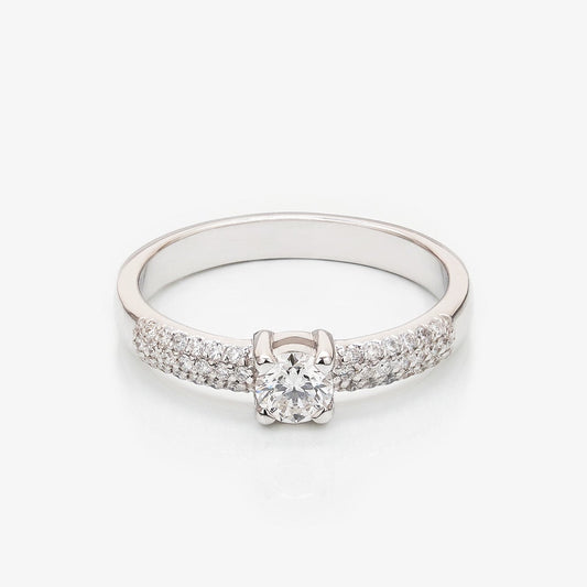 Каблучка з діамантом Round 0,3 ct
