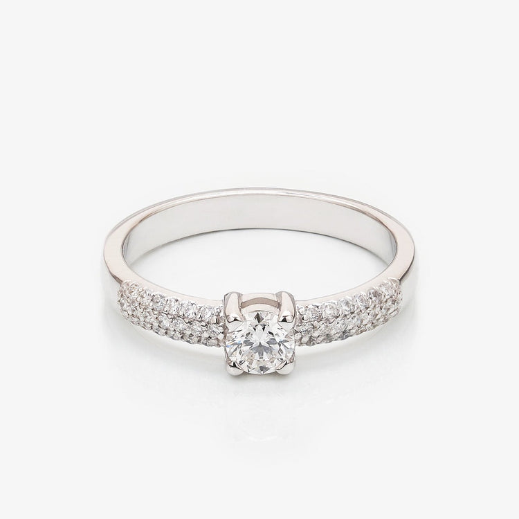 Каблучка з діамантом Round 0,3 ct