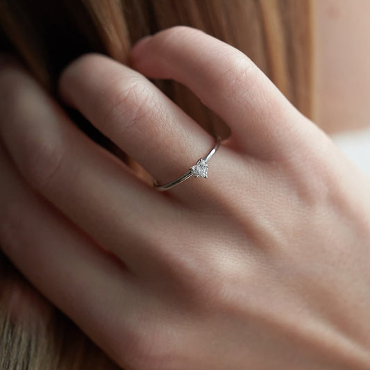 Каблучка з діамантом Heart 0,2 ct