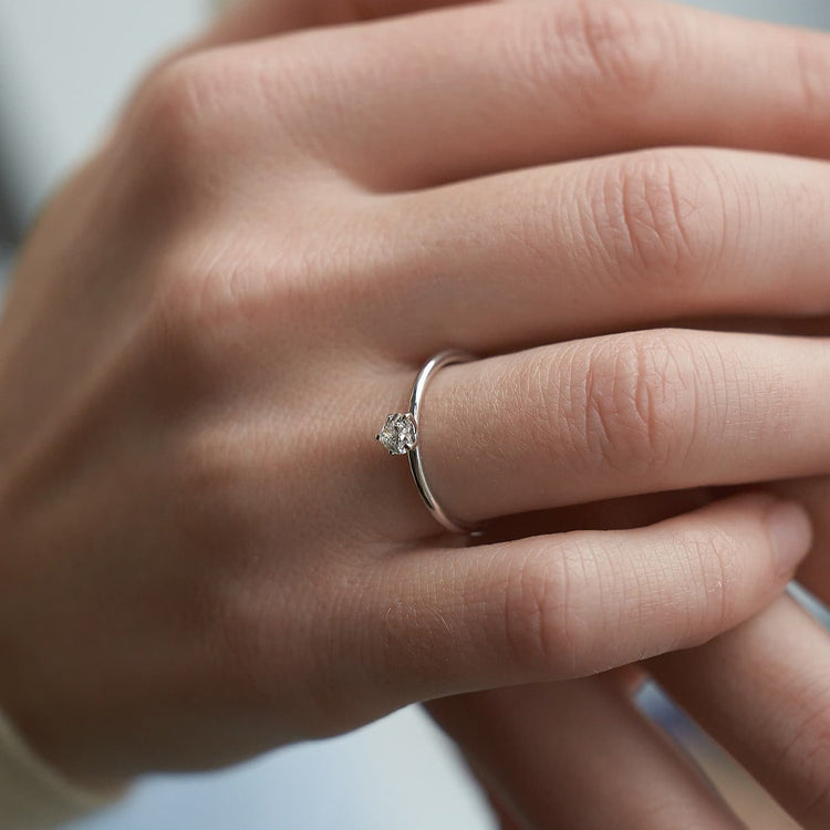 Каблучка з діамантом Heart 0,2 ct