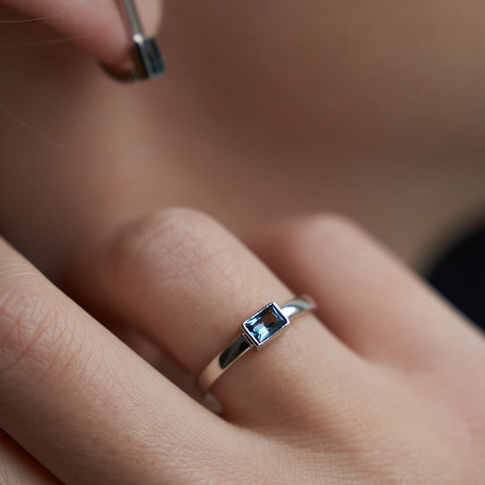 Сережки з сапфірами Baguette по 0,35 ct