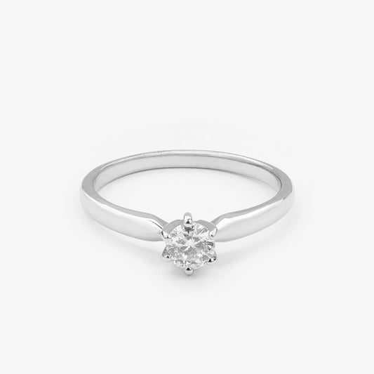Каблучка з діамантом Round 0,5 ct