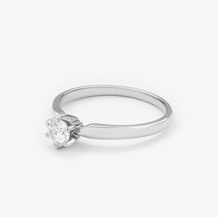 Каблучка з діамантом Round 0,5 ct