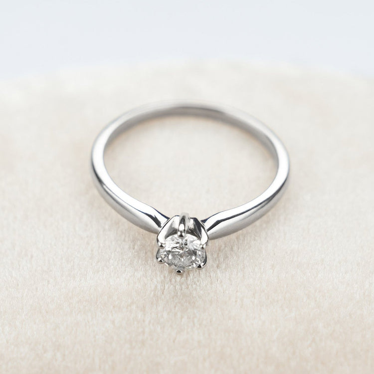 Каблучка з діамантом Round 0,5 ct