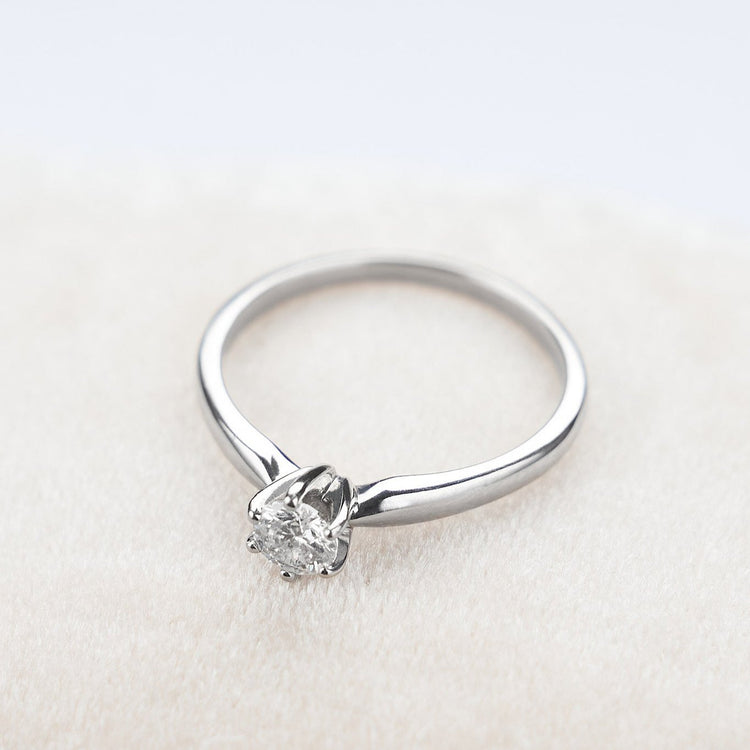 Каблучка з діамантом Round 0,5 ct
