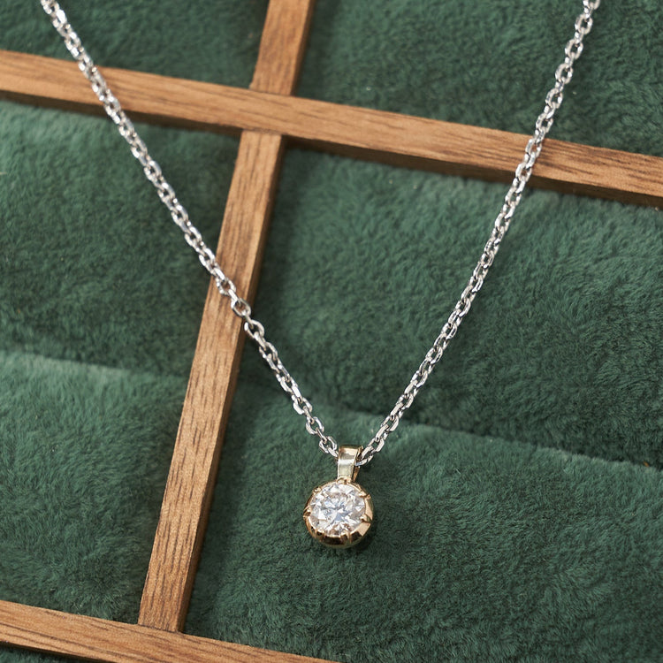 Кольє з діамантом Round 0,5 ct