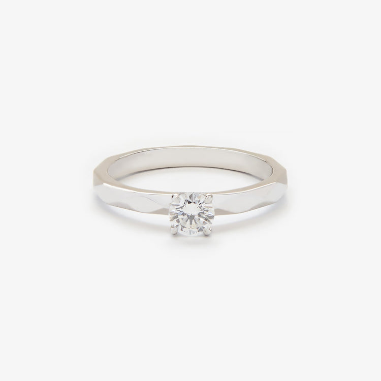 Каблучка з діамантом Round 0,3 ct
