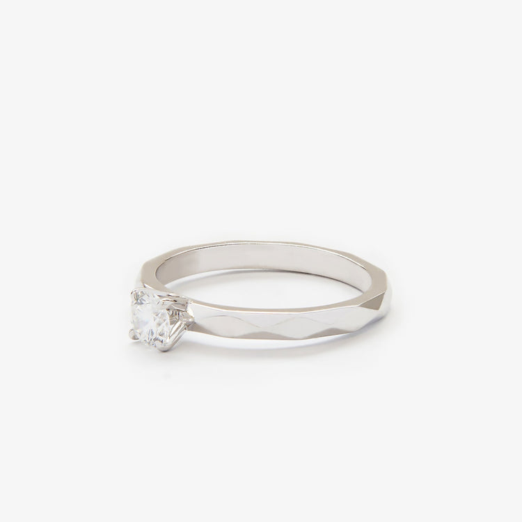 Каблучка з діамантом Round 0,3 ct