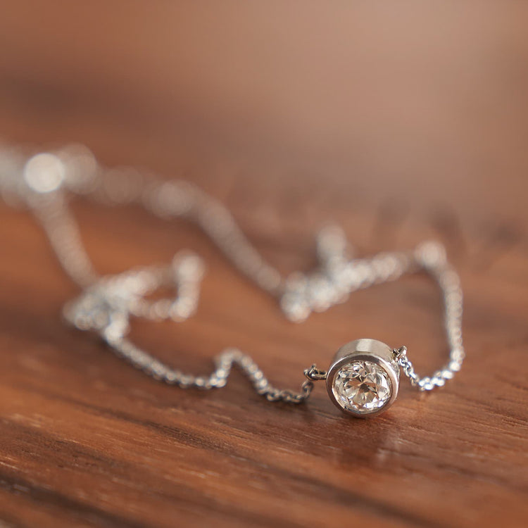 Кольє з діамантом Round 0,7 ct
