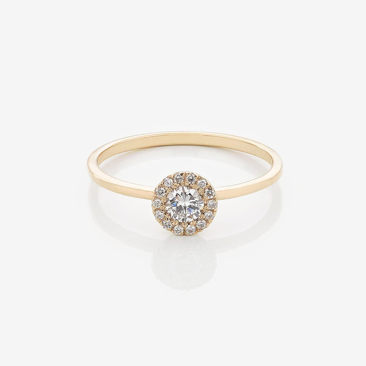 Каблучка з діамантом Round 0,2 ct