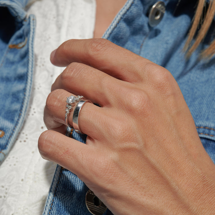 Каблучка з діамантом Round 0,3 ct