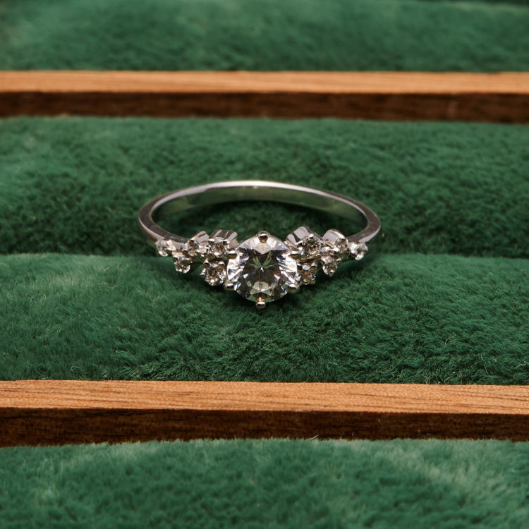 Каблучка з діамантом Round 0,3 ct