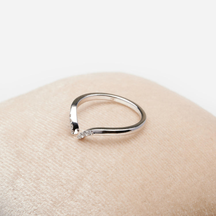 Золота каблучка Open з діамантами