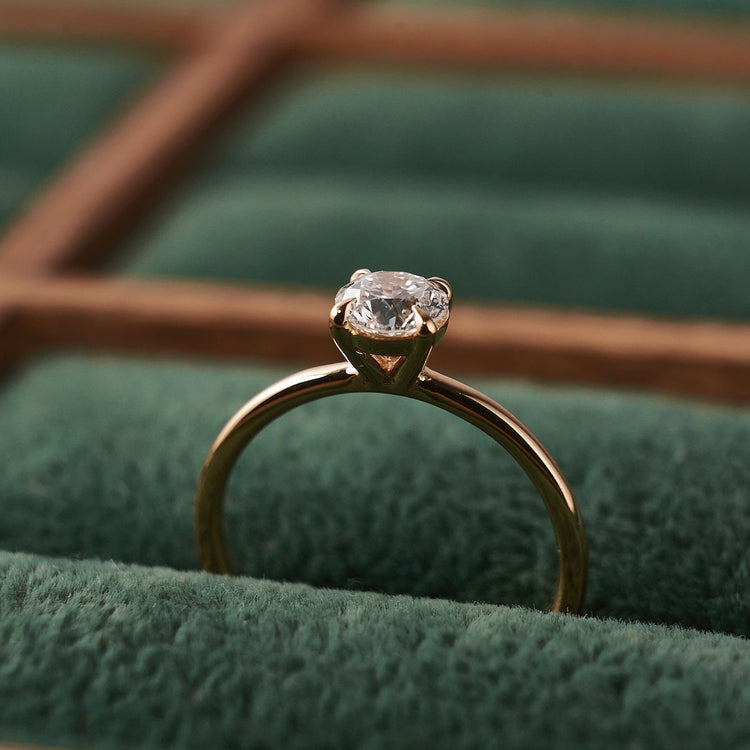 Каблучка з діамантом Round 0,5 ct