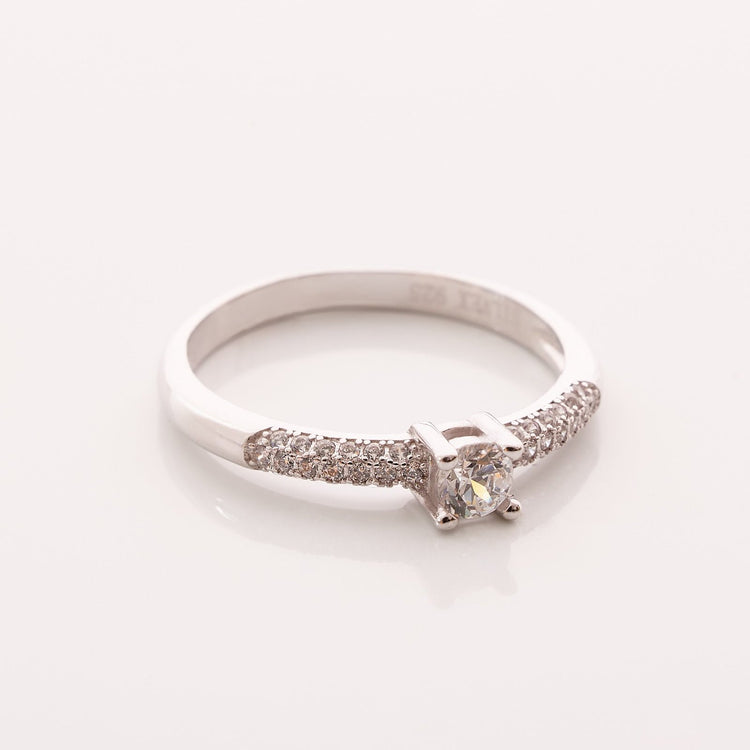 Каблучка з діамантом Round 0,3 ct