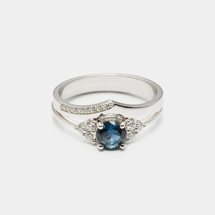Каблучка з сапфіром Round 0,5 ct