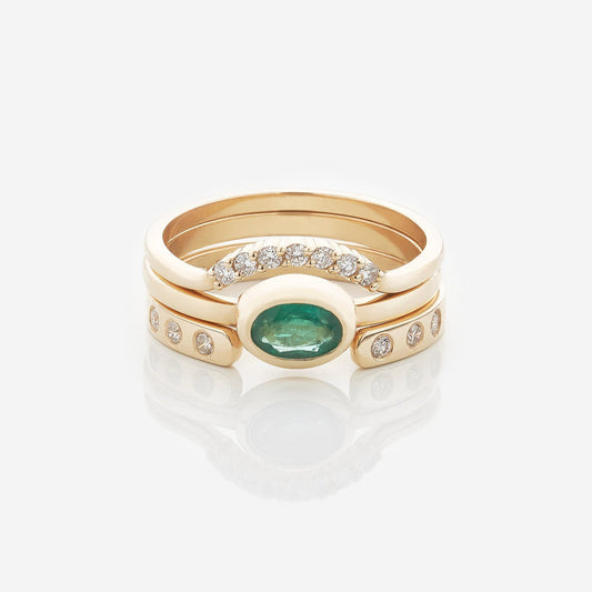 Набір золотих каблучок