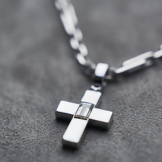 Кольє з діамантом Baguette 0,5 ct