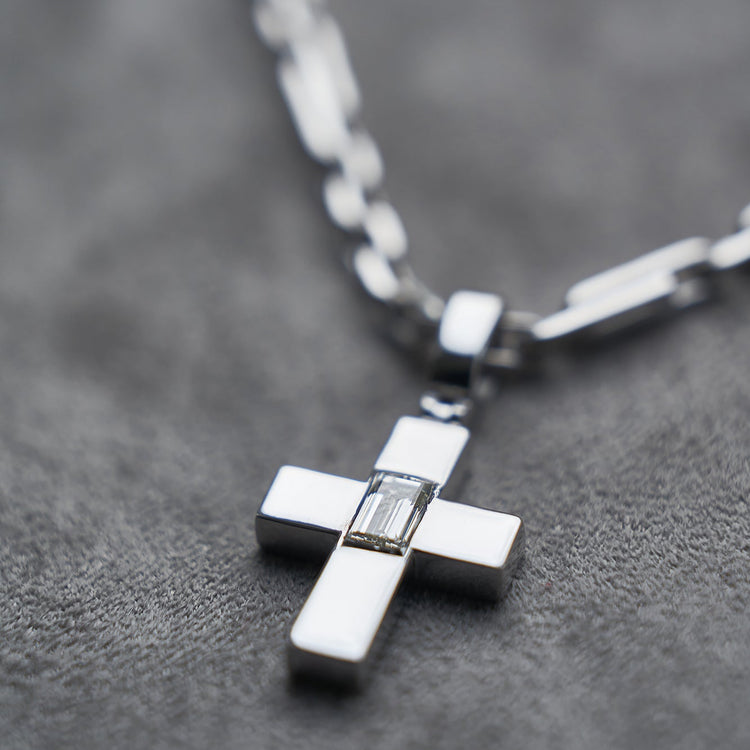 Кольє з діамантом Baguette 0,5 ct