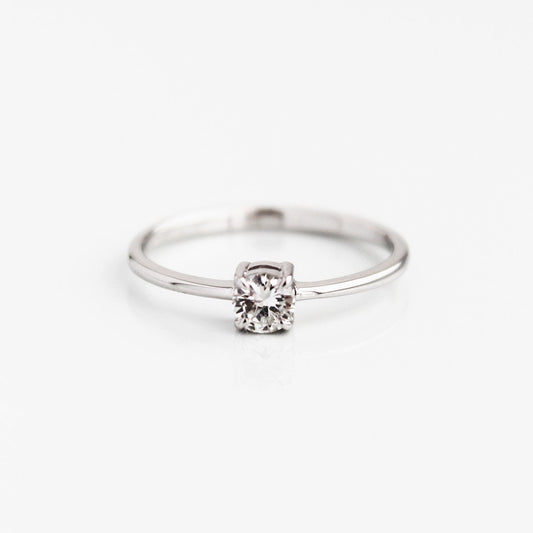 Каблучка з діамантом Round 0,2 ct
