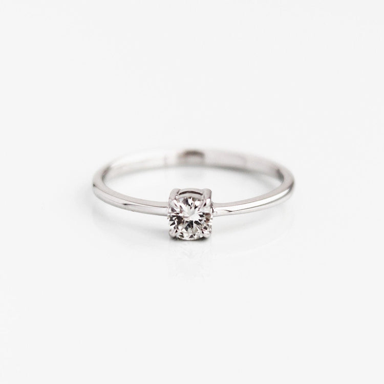 Каблучка з діамантом Round 0,2 ct