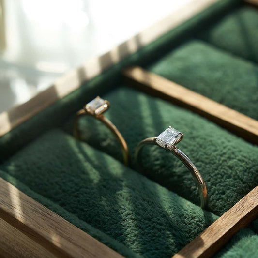 Каблучка з діамантом Emerald 0,3 ct