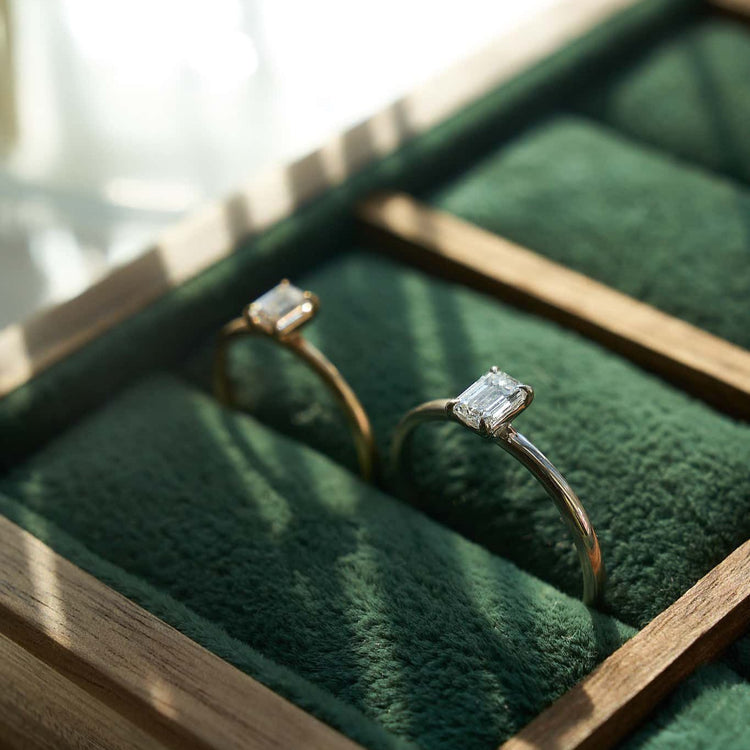 Каблучка з діамантом Emerald 0,3 ct